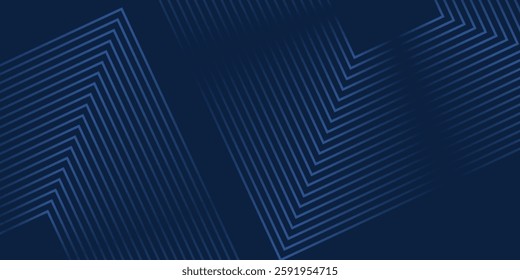 Dark blue background. Modern line stripes curve abstract presentation background. Luxury paper cut background. Abstract decoration, golden pattern, halftone gradients, 3d Vector illustration