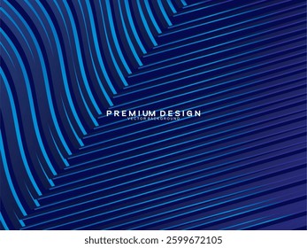 
Dark blue background. Modern line curve abstract presentation background. Luxury paper cut background. Abstract decoration, gold pattern, halftone gradient.