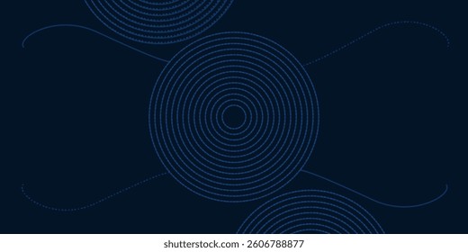 Dark blue background. Modern line stripes curve abstract presentation background. Luxury paper cut background. Abstract decoration, golden pattern, halftone gradients, 3d Vector illustration
