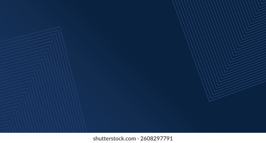 Dark blue background. Modern line stripes curve abstract presentation background. Luxury paper cut background. Abstract decoration, golden pattern, halftone gradients, 3d Vector illustration