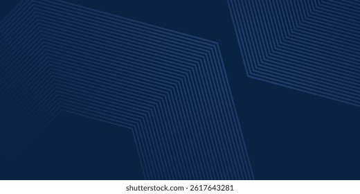 Dark blue background. Modern line stripes curve abstract presentation background. Luxury paper cut background. Abstract decoration art desin art modern