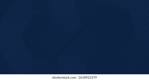 Dark blue background. Modern line stripes curve abstract presentation background. Luxury paper cut background. Abstract decoration, golden pattern, halftone gradients, 3d vector eps10