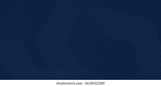 Fondo azul oscuro. Fondo de presentación abstracto de curva de rayas de línea moderna. Fondo de corte de papel de lujo. Decoración Abstractas, patrón de oro, Gradientes de semitono, Vector 3D EPS10