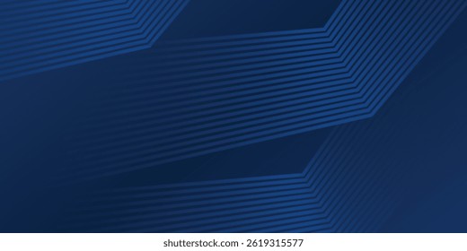 Dark blue background. Modern line stripes curve abstract presentation background. Luxury paper cut background. Abstract decoration, golden pattern, halftone gradients