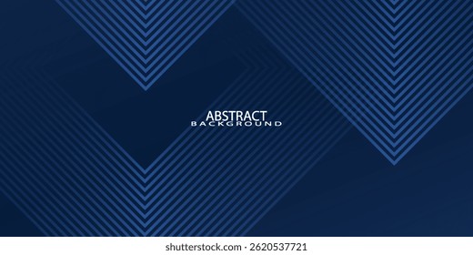 Fondo azul oscuro. Fondo de presentación abstracto de curva de rayas de línea moderna. Fondo de corte de papel de lujo. Decoración Abstractas, patrón de oro, Gradientes de semitono,