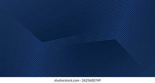 Fondo azul oscuro. Fondo de presentación abstracto de curva de rayas de línea moderna. Fondo de corte de papel de lujo. Decoración Abstractas, patrón de oro, Gradientes de semitono, Vector 3d Eps10