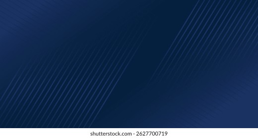 Dark blue background. Modern line stripes curve abstract presentation background. Luxury paper cut background. Abstract decoration, golden pattern, halftone gradients