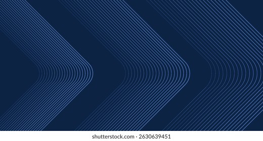 Dark blue background. Modern line stripes curve abstract presentation background. Luxury paper cut background. Abstract decoration, golden pattern, halftone gradients, 