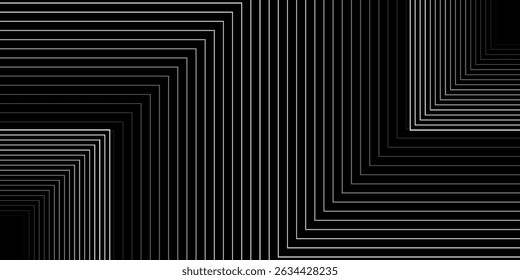 Dark blue background. Modern line stripes curve abstract presentation background.