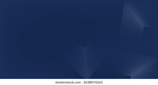 Dark blue background. Modern line stripes curve nice presentation background.  Abstract decoration  golden pattern  halftone gradients  good simple art 