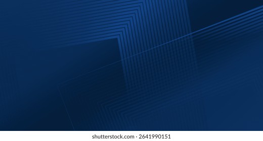 Dark blue background. Modern line stripes curve abstract presentation background. Luxury paper cut background. Abstract decoration, golden pattern, halftone gradients, 3d Vector illustration