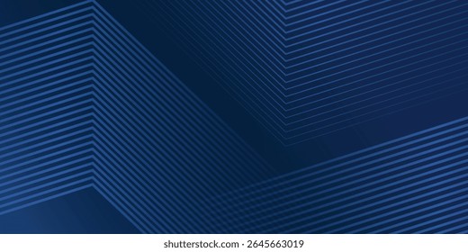 Dark blue background. Modern line stripes curve abstract presentation background. Luxury paper cut background. Abstract decoration, golden pattern, halftone gradients, 3d Vector illustration