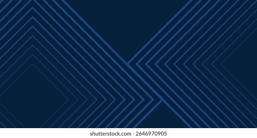 Dark blue background. Modern line stripes curve abstract presentation background. Luxury paper cut background. Abstract decoration, golden pattern, halftone gradients, 3d Vector illustration