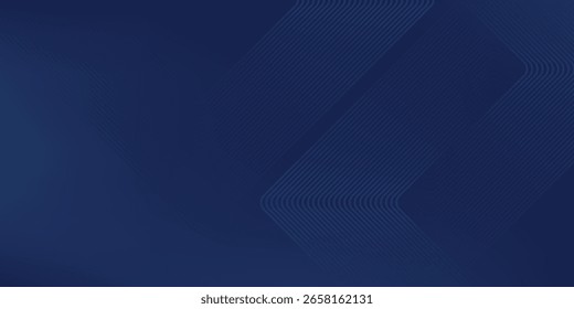 Dark blue background. Modern line stripes curve abstract presentation background. Luxury paper cut golden pattern background. Abstract vector ilustration.