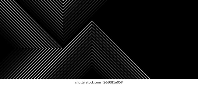 Fondo azul oscuro. Fondo de presentación abstracto de curva de rayas de línea moderna.