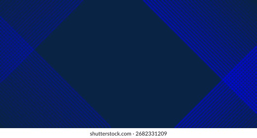 Fondo azul oscuro. Fondo de presentación abstracto de curva de rayas de línea moderna. Fondo de corte de papel de lujo. Decoración Abstractas, patrón de oro, Gradientes de semitono, 