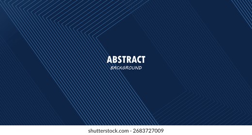 Dunkelblauer Hintergrund. Moderne Streifen Kurve abstrakte Präsentation Hintergrund. Luxuriöser Papierschnitt-Hintergrund. Abstrakte Dekoration, goldenes Muster, Halbtongradienten, 3D-Vektorgrafik