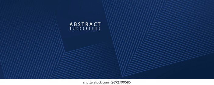 Fondo azul oscuro. Fondo de presentación abstracto de curva de rayas de línea moderna. Fondo de corte de papel de lujo. Decoración Abstractas, patrón de oro. eps10, Web