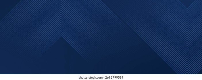 Dark blue background. Modern line stripes curve abstract presentation background. Luxury paper cut background. Abstract decoration, golden pattern, halftone gradients, 