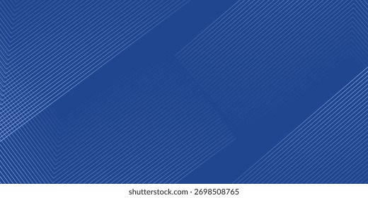 Fundo azul escuro. Plano de fundo de apresentação abstrata de faixas de linha modernas. Fundo de corte de papel de luxo.