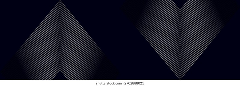 Fondo azul oscuro. Fondo de presentación abstracto de curva de rayas de línea moderna.