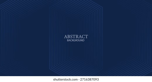 Dark blue background. Modern line stripes curve abstract presentation background. Luxury paper cut background. Abstract decoration, golden pattern, halftone gradients, 3d Vector illustration