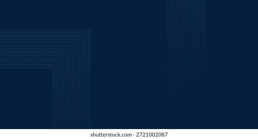 Fondo azul oscuro. Fondo de presentación abstracto de curva de rayas de línea moderna. Fondo de corte de papel de lujo. Decoración Abstractas, patrón de oro, Gradientes de semitono, Ilustración vectorial 3D