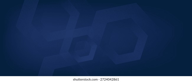 Fondo azul oscuro. Fondo de presentación abstracto de curva de rayas de línea moderna. Fondo de corte de papel de lujo. Decoración Abstractas, patrón de oro, Gradientes de semitono