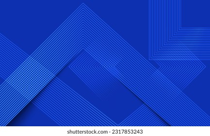Dark blue background. Modern lines curves abstract presentation background. Fancy paper cut background. Abstract decoration