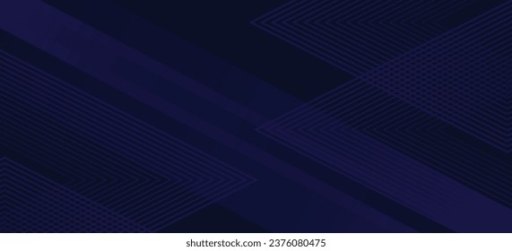 Dark blue background. Modern lines curves abstract presentation background. Luxury paper cut background. Abstract decoration, gold pattern, halftone gradient,