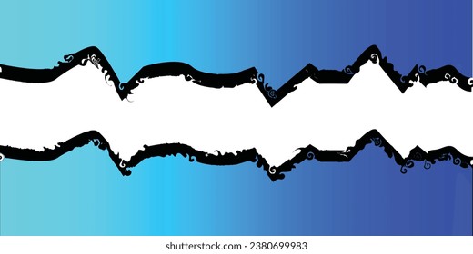 Dark blue background. Modern lines curves abstract presentation background