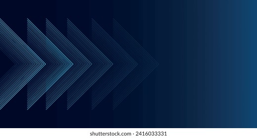 Dark blue background. Modern lines curves abstract presentation background. Luxury paper cut background.