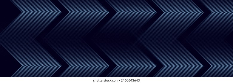 Fondo azul oscuro. Líneas modernas curvas abstracto fondo de presentación. Papel de lujo cortar fondo