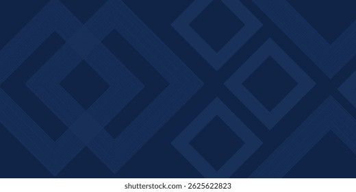 Dark blue background. Modern lines curves abstract presentation background. Luxury paper cut background
