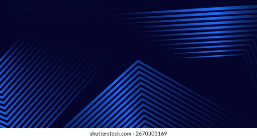Fundo azul escuro. Linhas modernas curvas abstrato fundo da apresentação. Fundo de corte de papel de luxo. Vetor