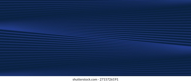 Dark blue background. Modern straight lines abstract presentation background. Abstract decoration, gold pattern, halftone gradient.