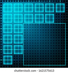 Dark blue background with place for text.