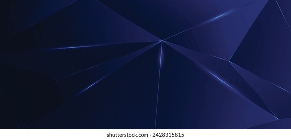dark blue background polygon elegant blue light