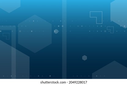 
dark blue background, random minimalist abstract illustration vector for logo, card, banner, web and printing.