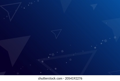 fondo azul oscuro, vector de ilustración abstracta al azar minimalista para logotipo, tarjeta, banner, web e impresión.