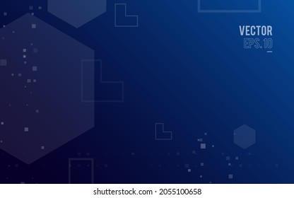 fondo azul oscuro, vector de ilustración abstracta al azar minimalista para logotipo, tarjeta, banner, web e impresión.