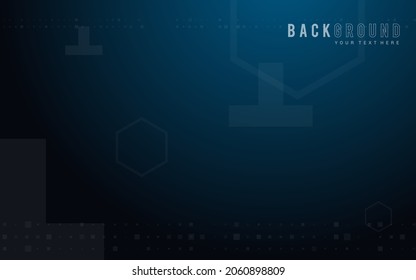 dark blue background, random minimalist abstract illustration vector for logo, card, banner, web and printing.