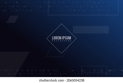 dark blue background, random minimalist abstract illustration vector for logo, card, banner, web and printing.