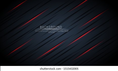 Dark blue background with red shadow lines. Vector illustration in EPS 10