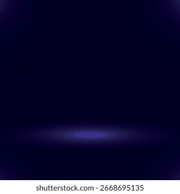 Un fondo azul oscuro con una textura de gradiente suave. El fondo presenta un sutil efecto de brillo en azul, creando una atmósfera serena. Fondo con Vector de espacio de copia.
