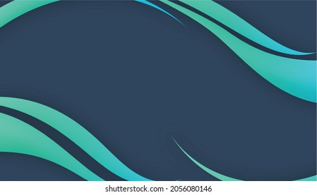 Dark blue background with soft blue shapes vector illustration, simple decorative background illustration