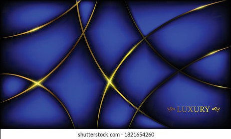 El fondo azul oscuro, atado con alambre de oro, parpadeando, le da un toque de lujo.