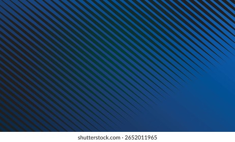 Fondo azul oscuro con patrón de línea rayada para proyectos de diseño modernos, elegantes y de Profesional