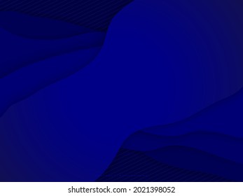 dark blue background with wavy abstract shapes