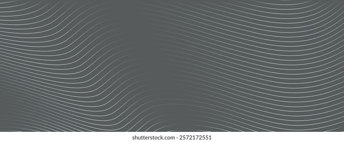 A dark blue background with a wavy grid pattern. The background features blue lines creating a flowing, modern texture. Modern wavy line pattern background. Blue background vector.